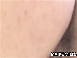 Mari Inui: insatiable old JAV furry poon packed With seed